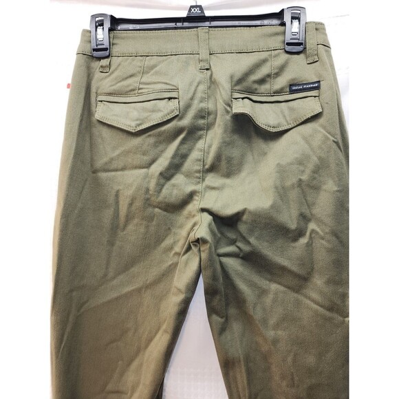 Social Standards Pants Womens Sz 2 Army Green Logan Utility Zipper Ankle - Picture 9 of 12